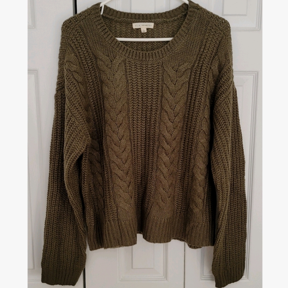 Pac Sun Cable Knit Sweater